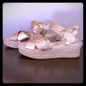 Frances Valentine wedges - like new!